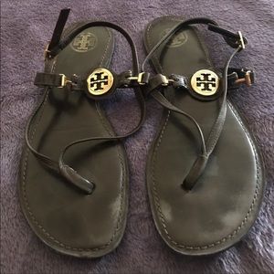 Tory Burch Sandals Brown/Gold Hardware SIZE 9